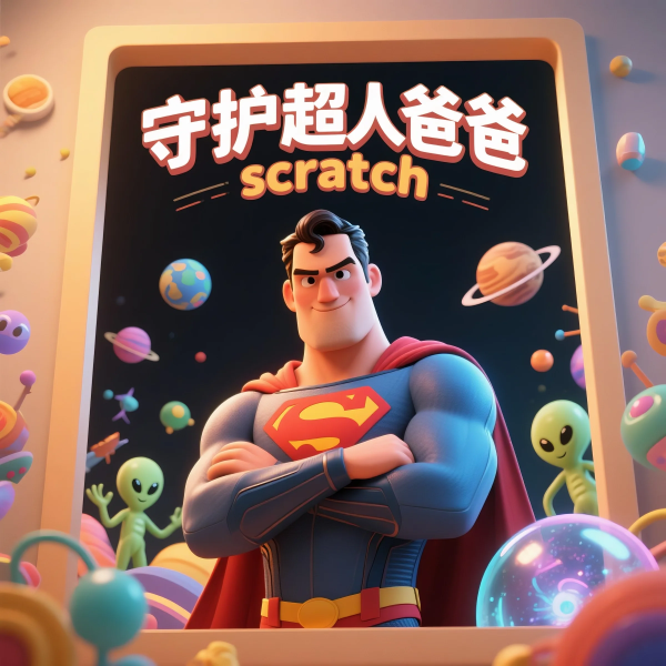 Scratch 守护超人爸爸-黄埔资源站